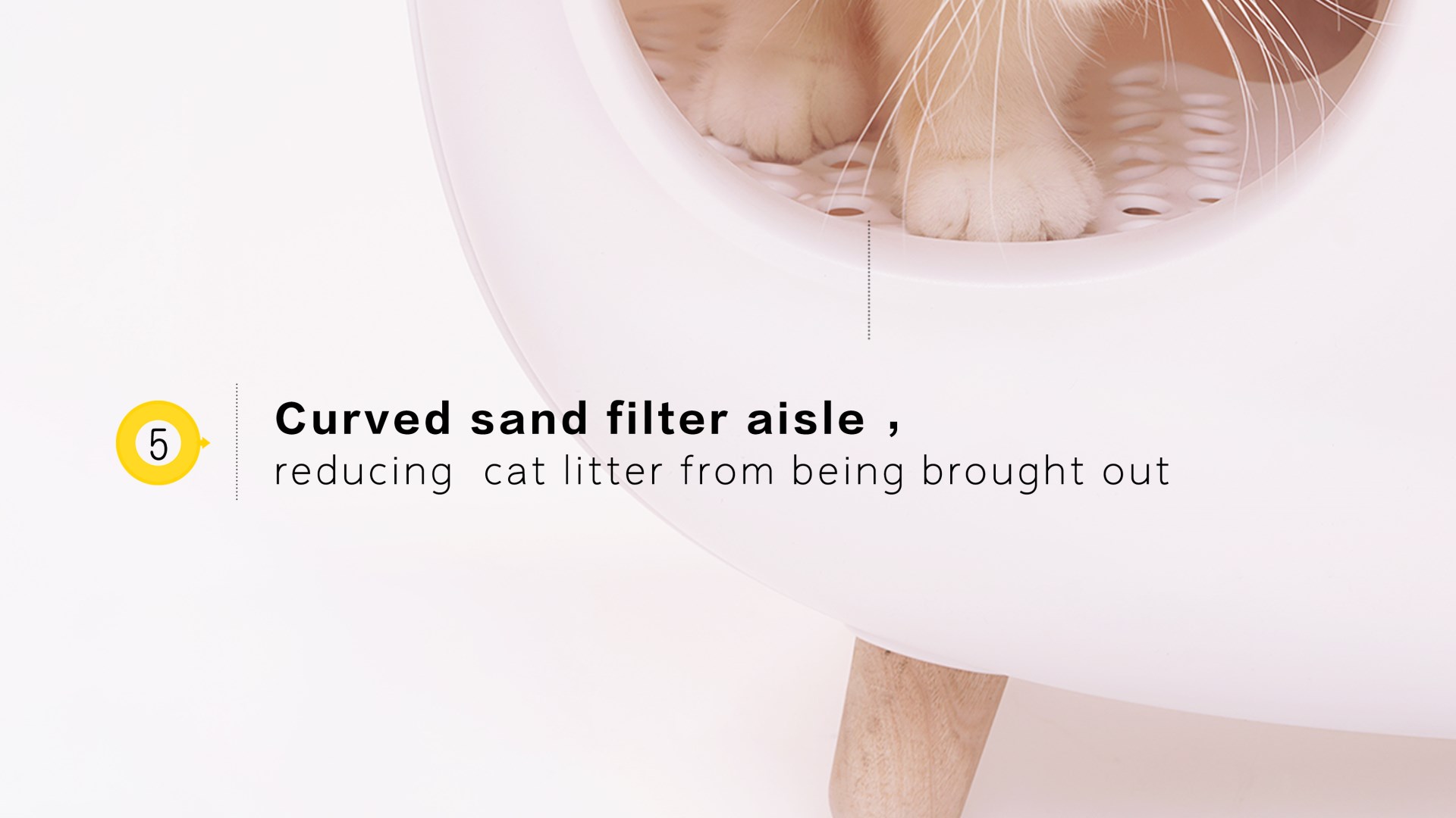Curved sand filter aisle